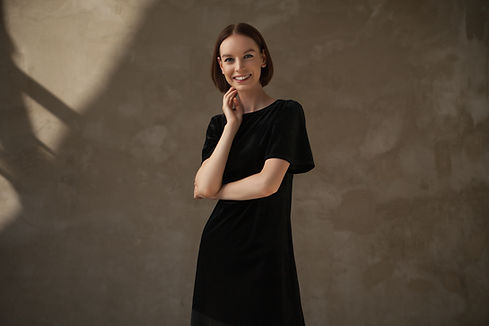 Woman In Black Dress