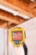 An infrared thermal imaging system being used during a home energy audit.