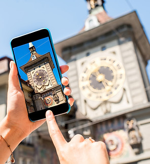 Photo de l'horloge prise par téléphone