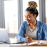 Woman Studying Online