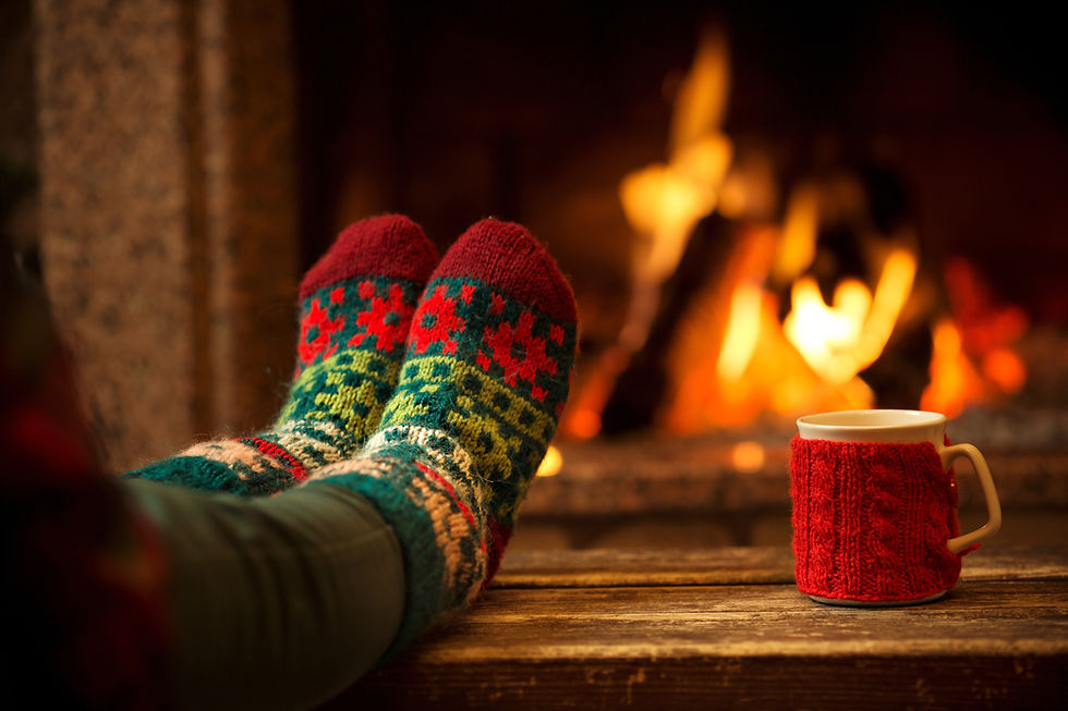 Cozy Fireplace Scene
