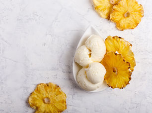 Sorvete piña colada tropical