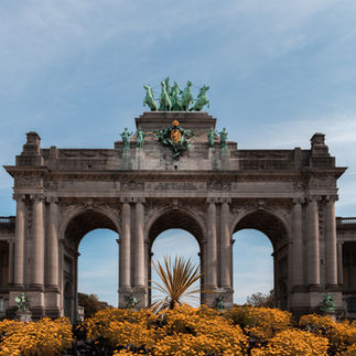Veinna Burgtor with its triumphal arches gateway to Hofburg Palace