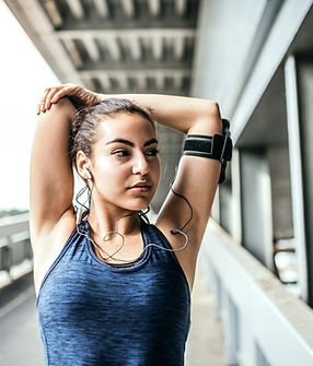 Woman Stretching