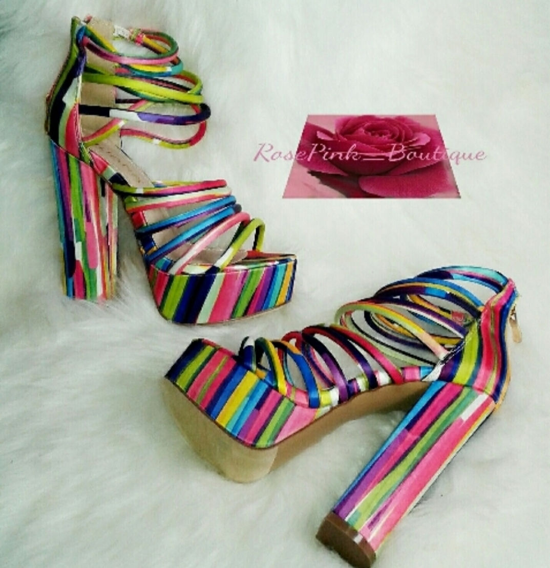 Strappy Suede Multi Platforms