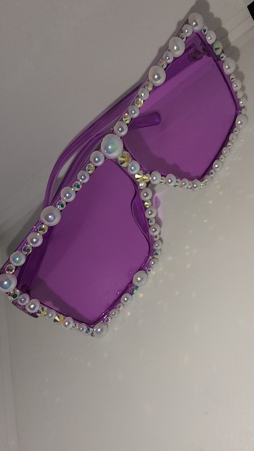 Thumbnail: CUSTOMIZED RHINESTONE RETRO SHADES