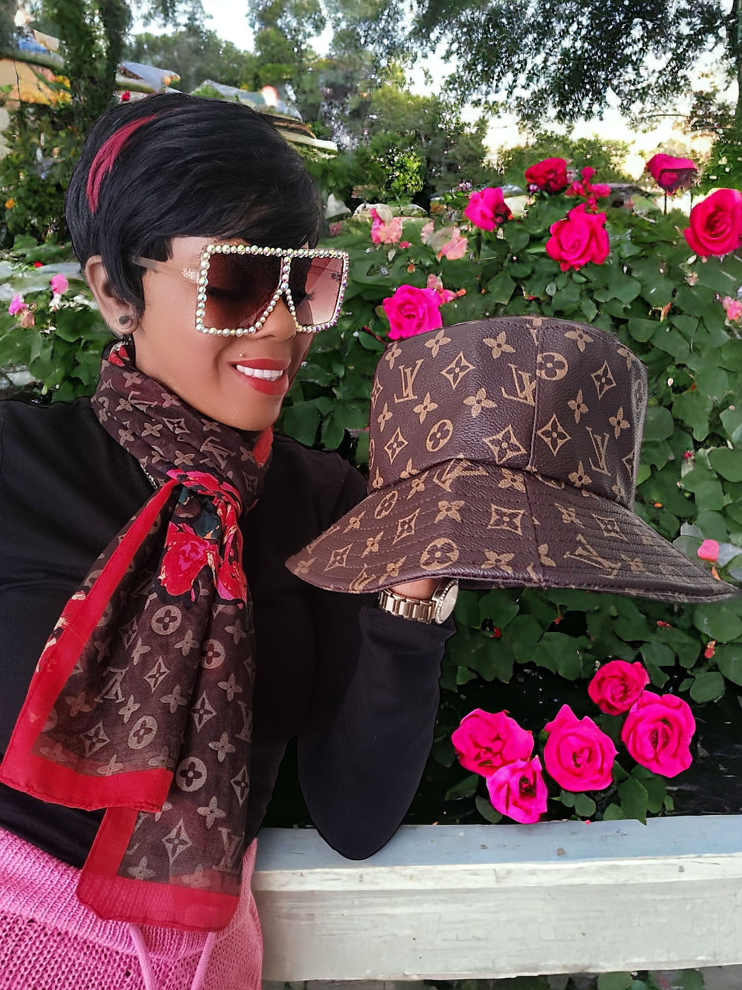 Brown Leather luxury Hat