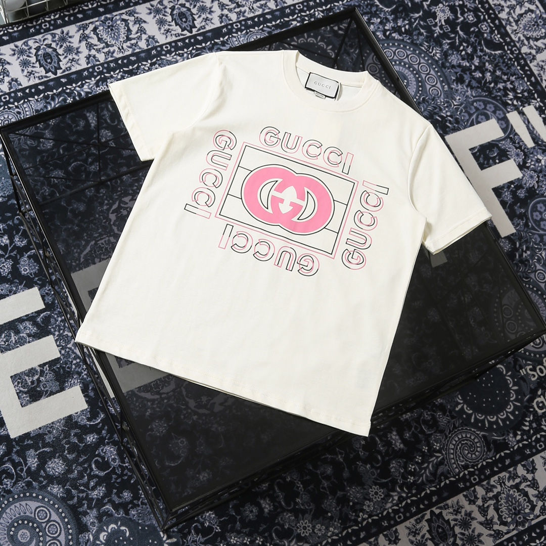 GG - Oversized Pink Pattern Shirt