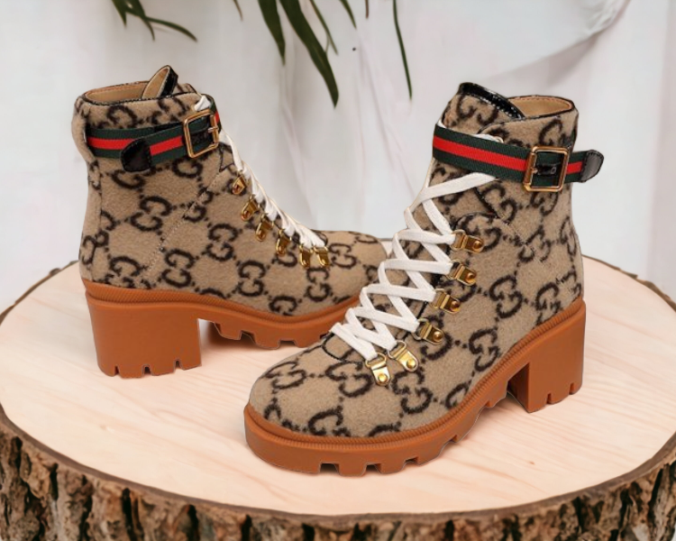 GG - Covered Wool Ankle Boots