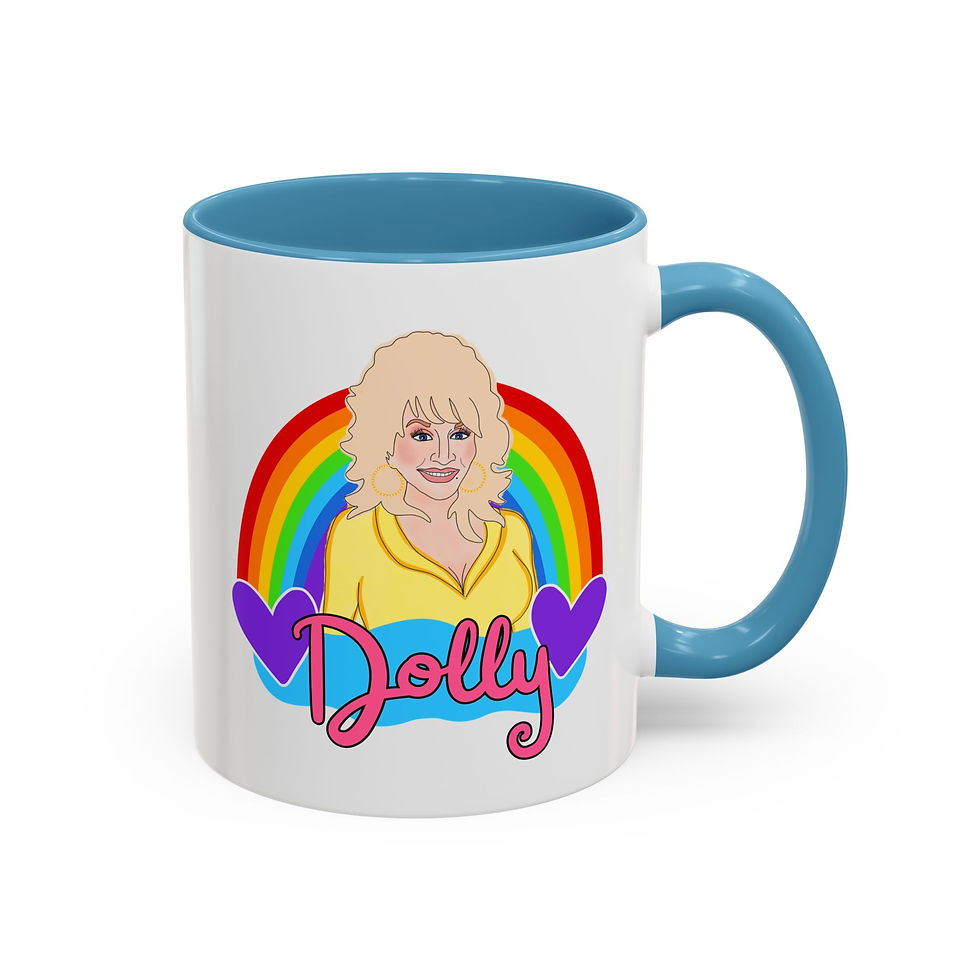 Thumbnail: Dolly Rainbow 11oz Accent Coffee Mug 