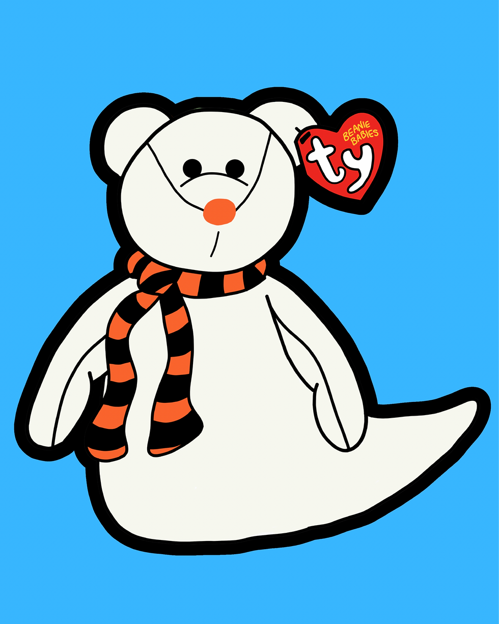 Thumbnail: Halloween Beanie Babies | Cute Nostalgic Vinyl Stickers