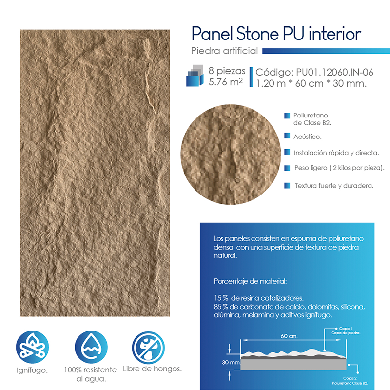 Miniatura: PIEDRA ARTIFICIAL PU01.12060.IN-06