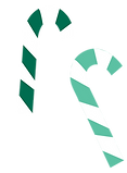 A Pair of Festive Candy Canes
