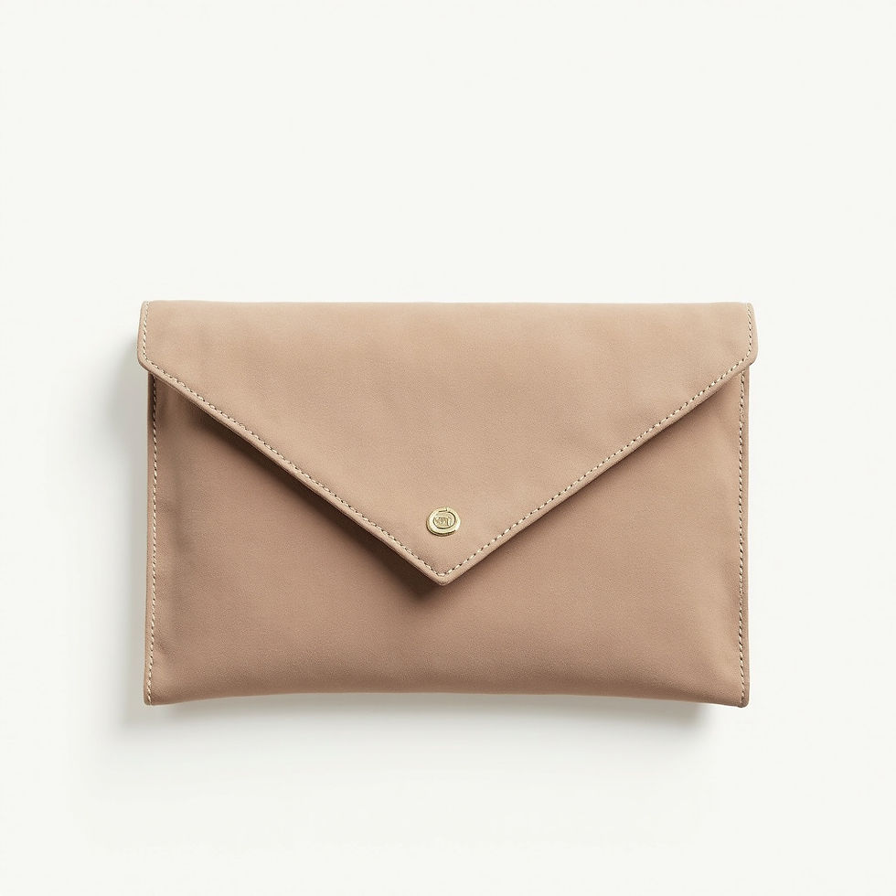 Vintage Suede Clutch