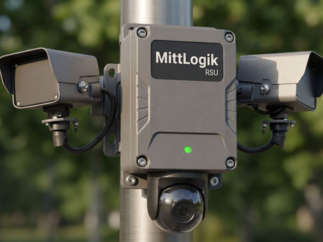 An AI-generated image of the MittLogik RSU.