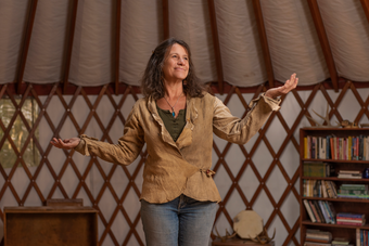 Karie Lee Knoke at Home in Her Yurt