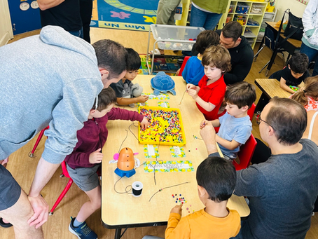 Welcoming Families Into the Classroom on Family Fun Day