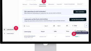 Download charging reports with Click2Charge