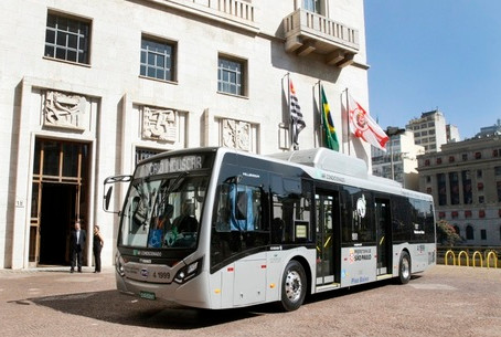 Primeiro ônibus elétrico produzido no Brasil circulará pelas ruas de São Paulo