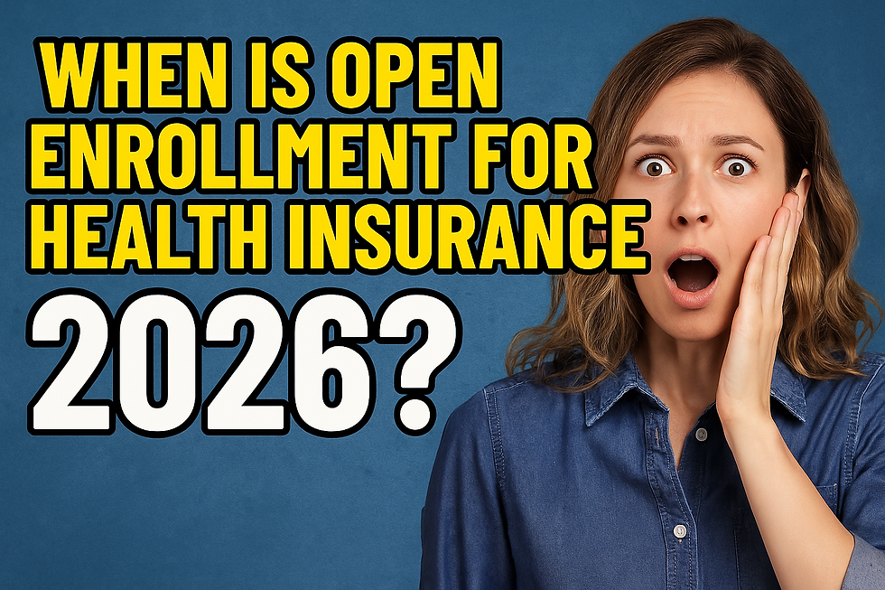 The woman is shocked by the answers to her question, "When is open enrollment for health insurance 2026?"