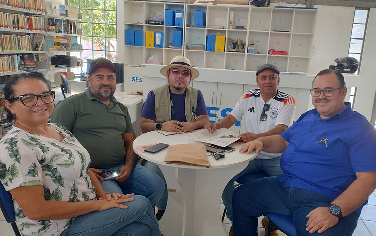 Eliane, Beato Vicente, Thomas Bruno, Nanido Cavalcante e Julierme do Nascimento - TB