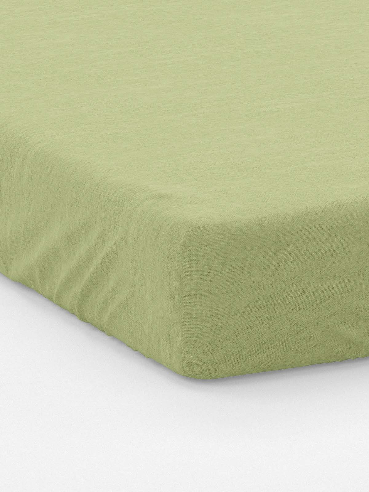 Jersey Spannbettlaken Gelbgrün