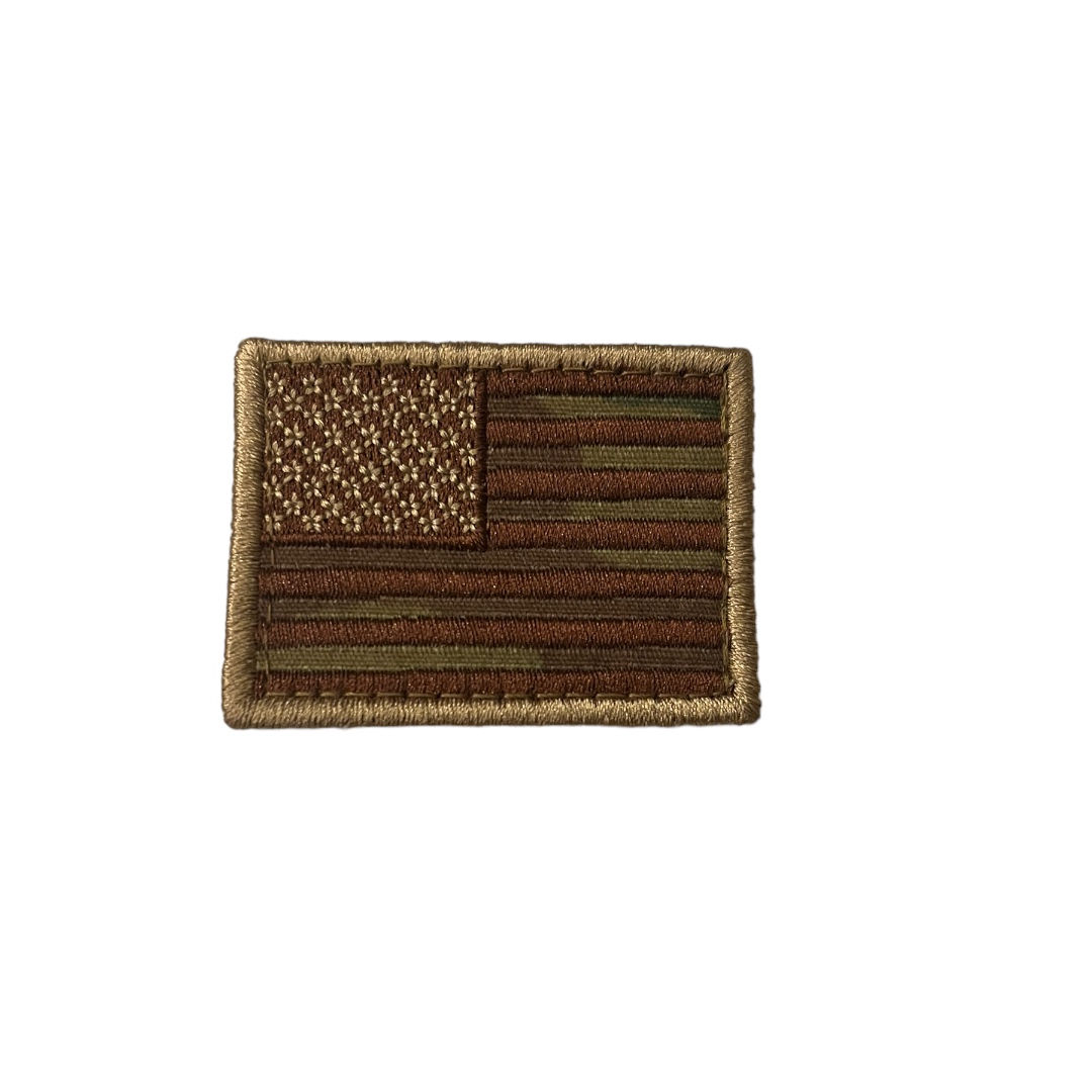 American Flag  Hook/velcro Dog Collar Patch