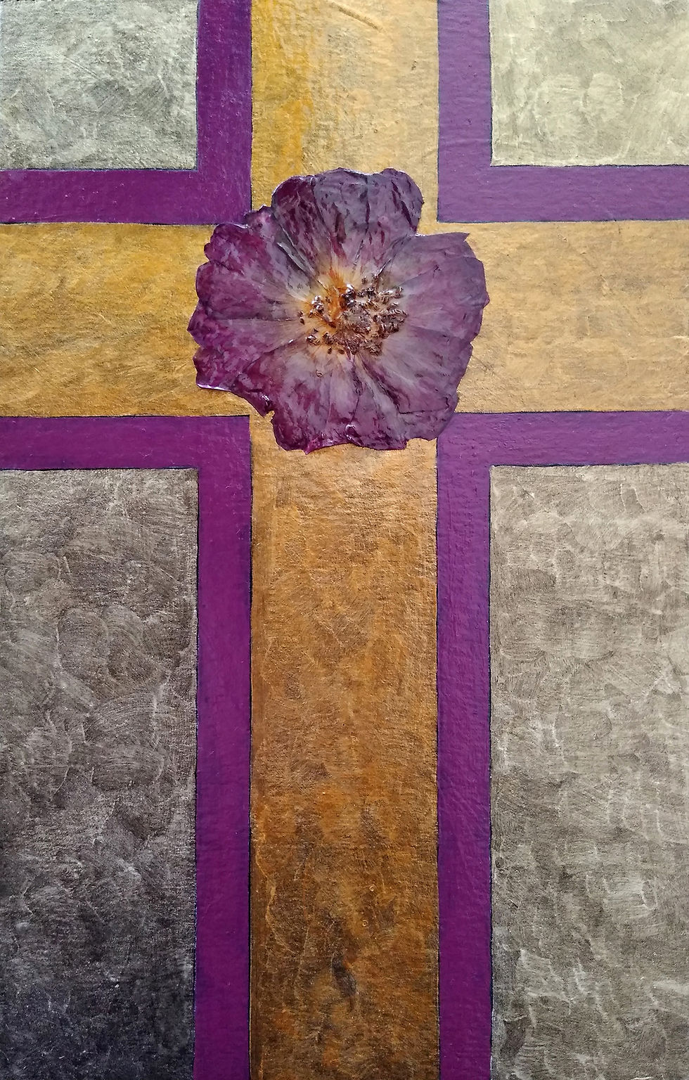 Rose Cross (Purple)