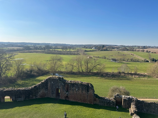 Countryside in the distance was once a giant lake, known as ‘The Mere’