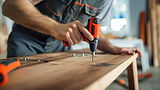 Shelving assembly and installation services helping homeowners improve storage and organization throughout their homes.