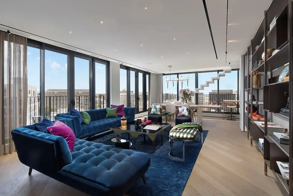 Luxury living room interior design project “New Identity” Tel Aviv by Itamar Levi