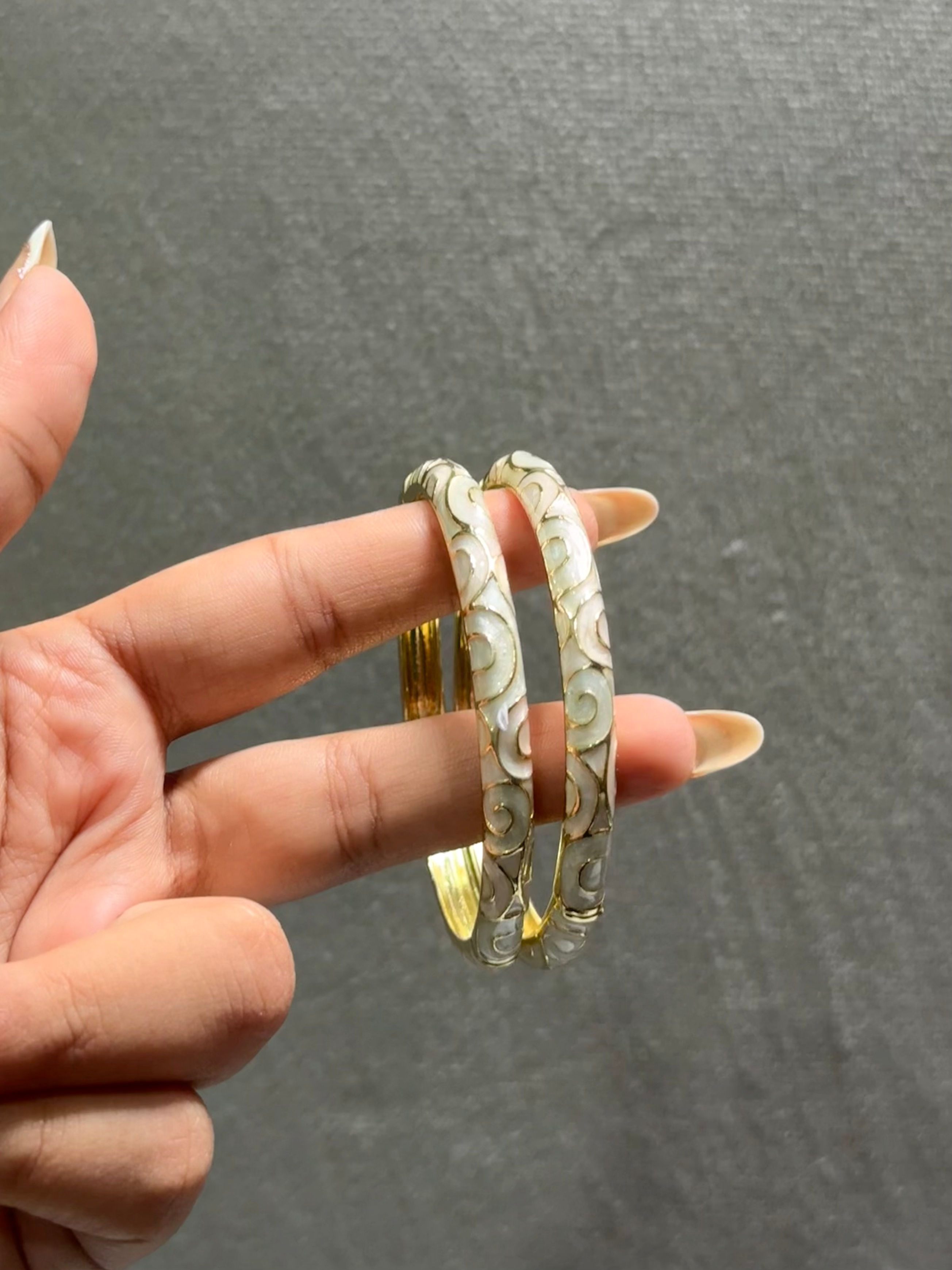 Minimal Enamel Bangle