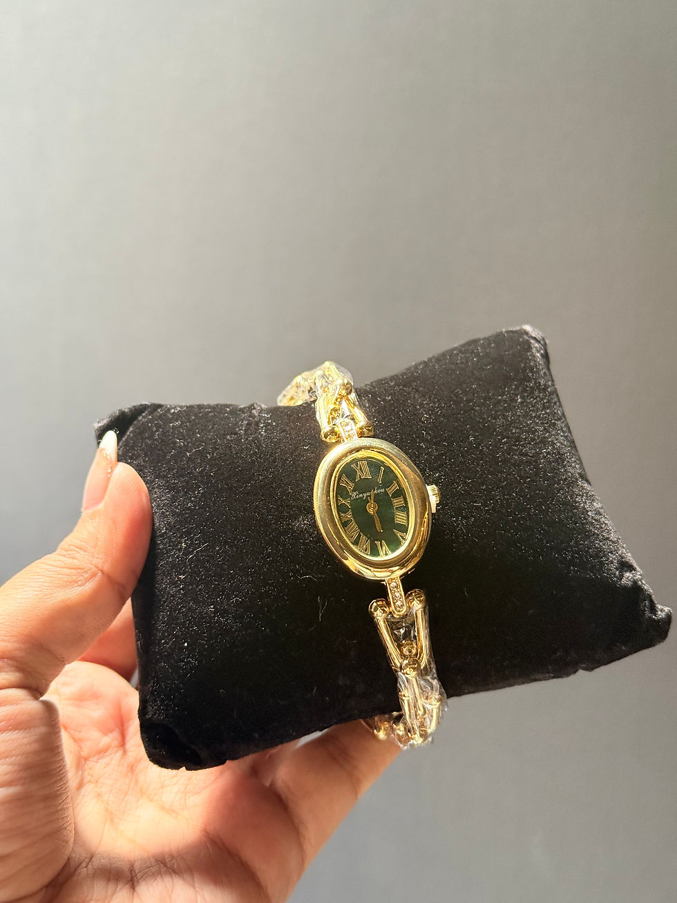 Thumbnail: Green Dial Vintage Watch