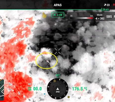 thermal image from drone