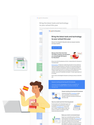 Google for Education's Europe email campaign is ON!