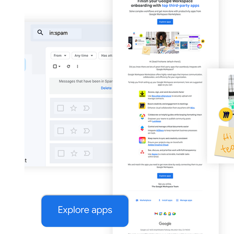 Google Workspace's email campaign