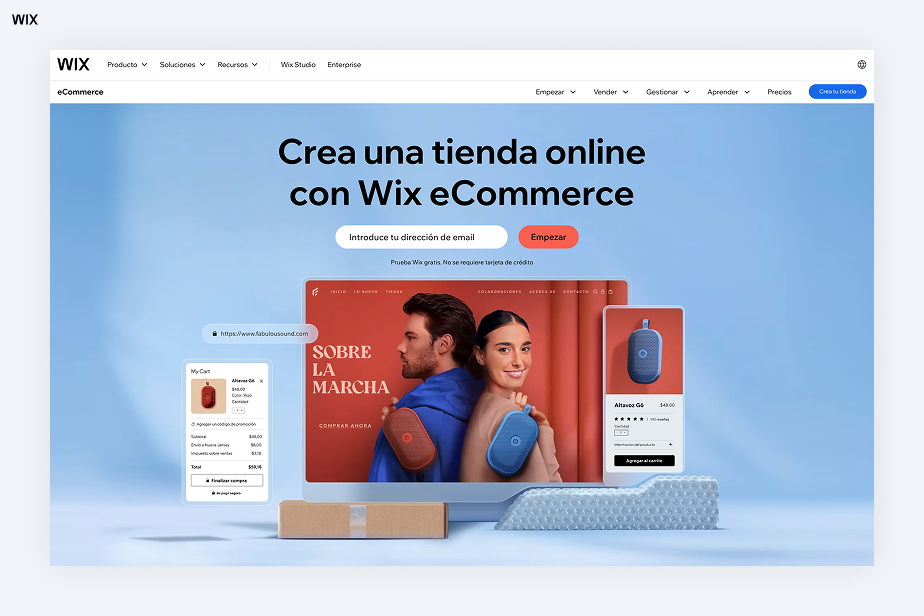 ecommerce de wix