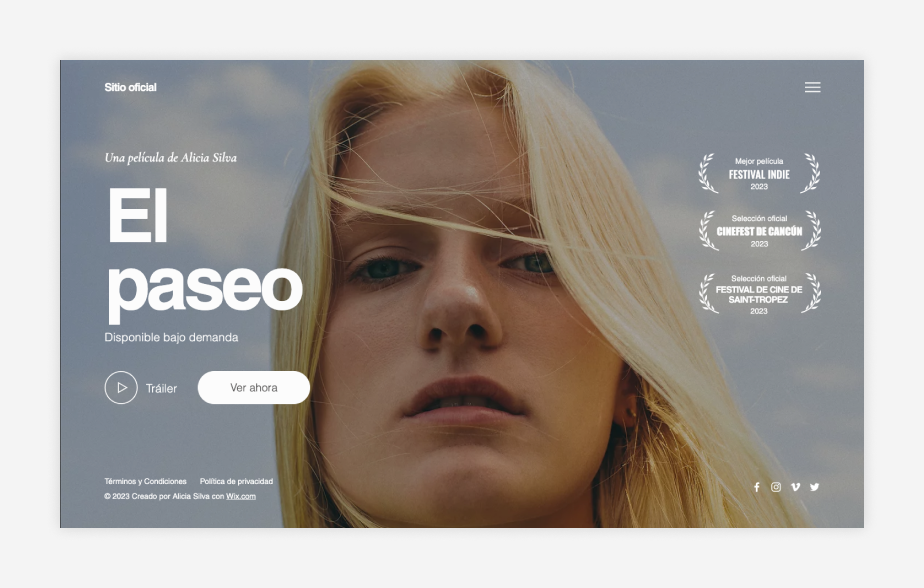 plantilla pagina web de videos