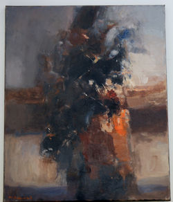 Nature morte au vase rouge