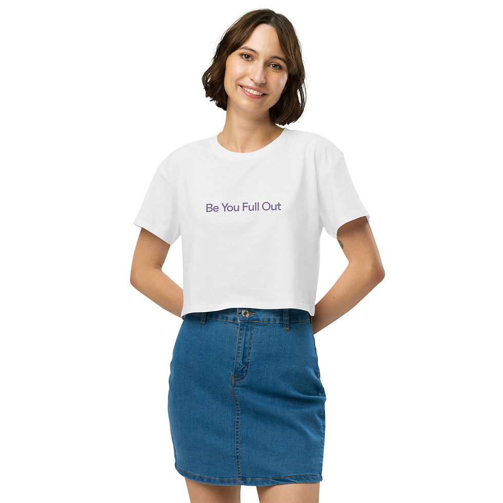 Thumbnail: Be You Full Out custom Women’s crop top