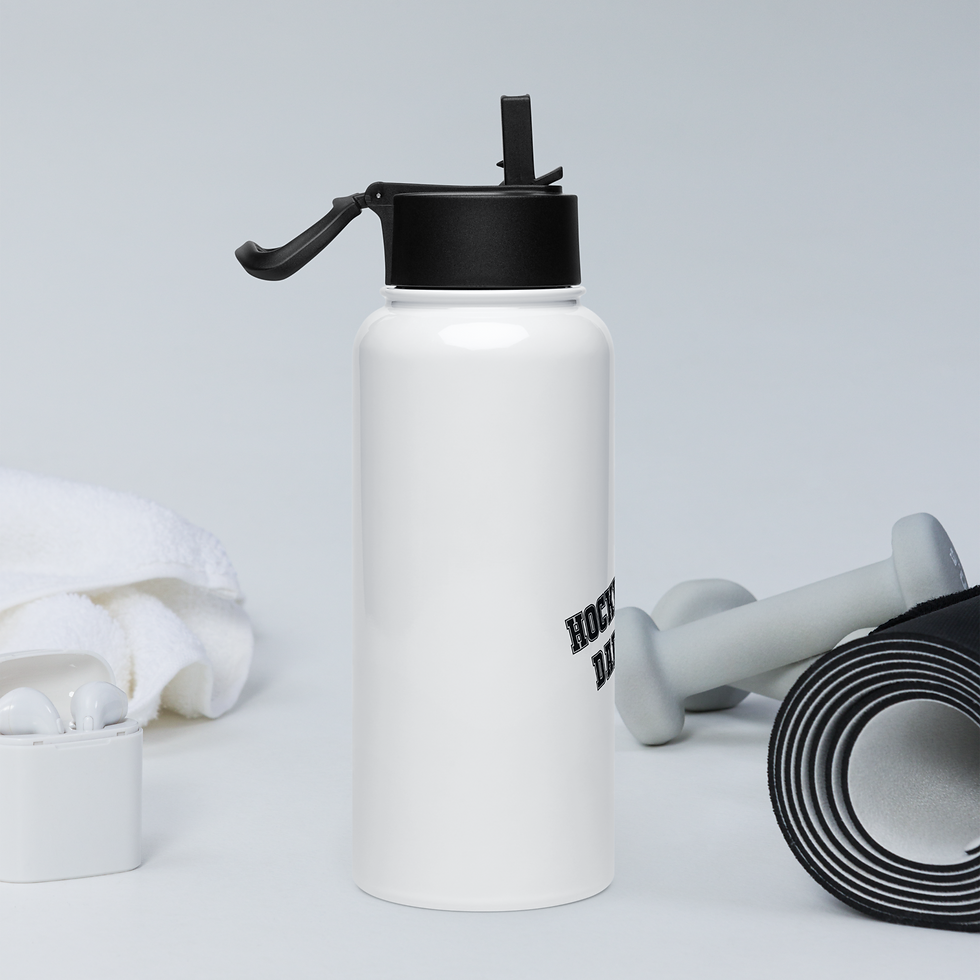 Thumbnail: Stainless steel water bottle with a straw lid for Dad