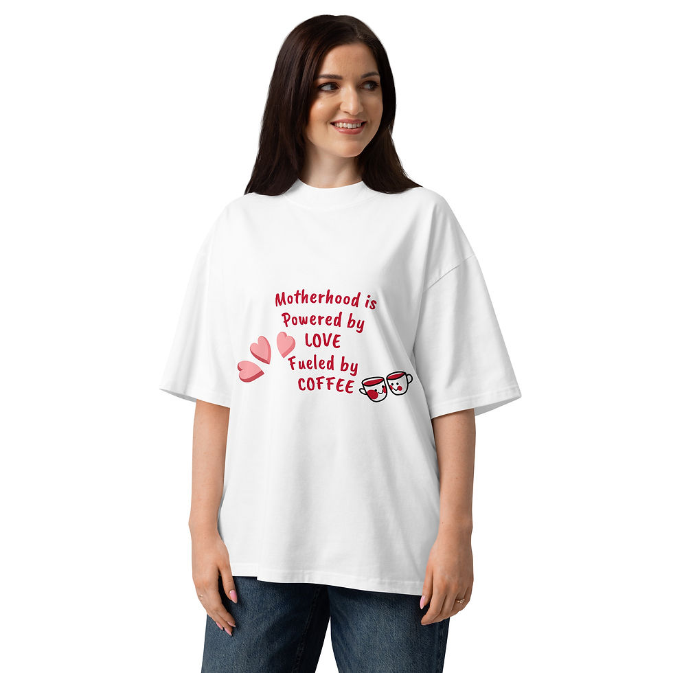 Thumbnail: Mother's Day Unisex organic oversized high neck t-shirt