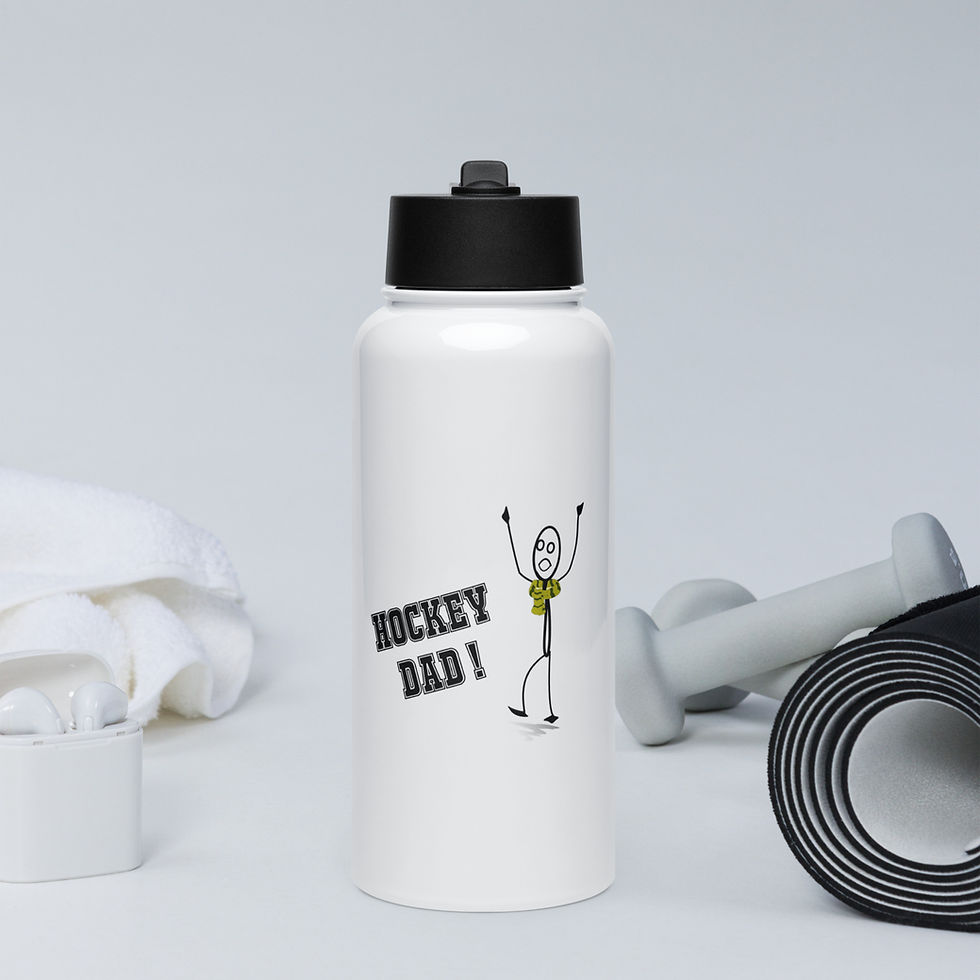 Thumbnail: Stainless steel water bottle with a straw lid for Dad