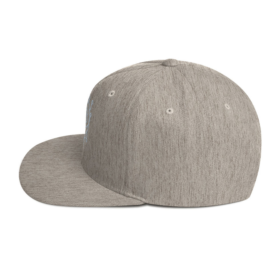 Thumbnail: Isha Luz Logo grey Snapback Hat