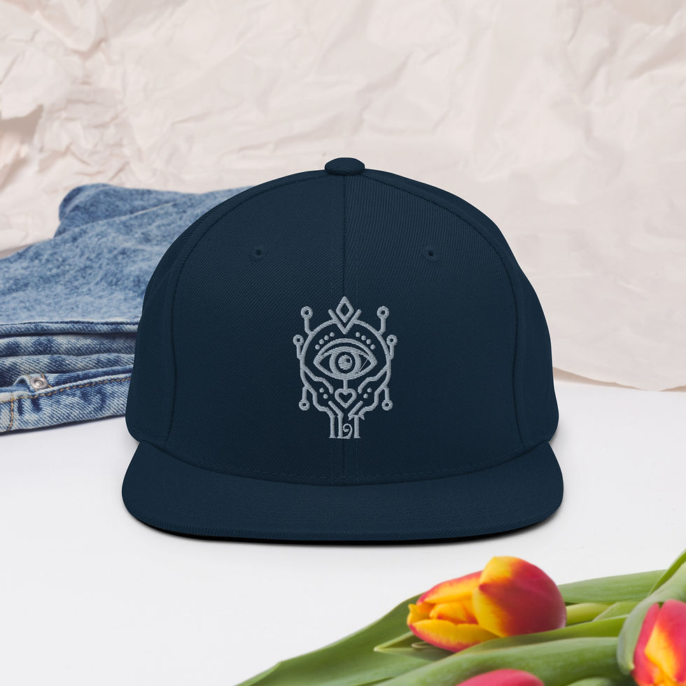 Thumbnail: Isha Luz Logo grey Snapback Hat