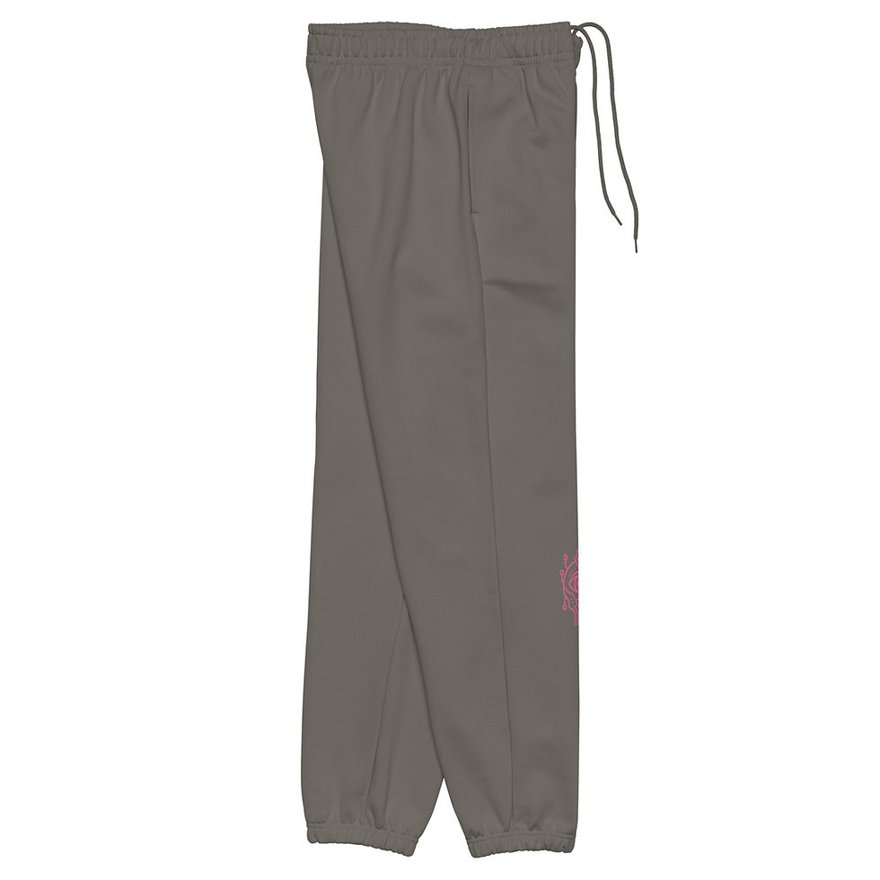 Thumbnail: Isha Luz Pink Logo Heavyweight sweatpants