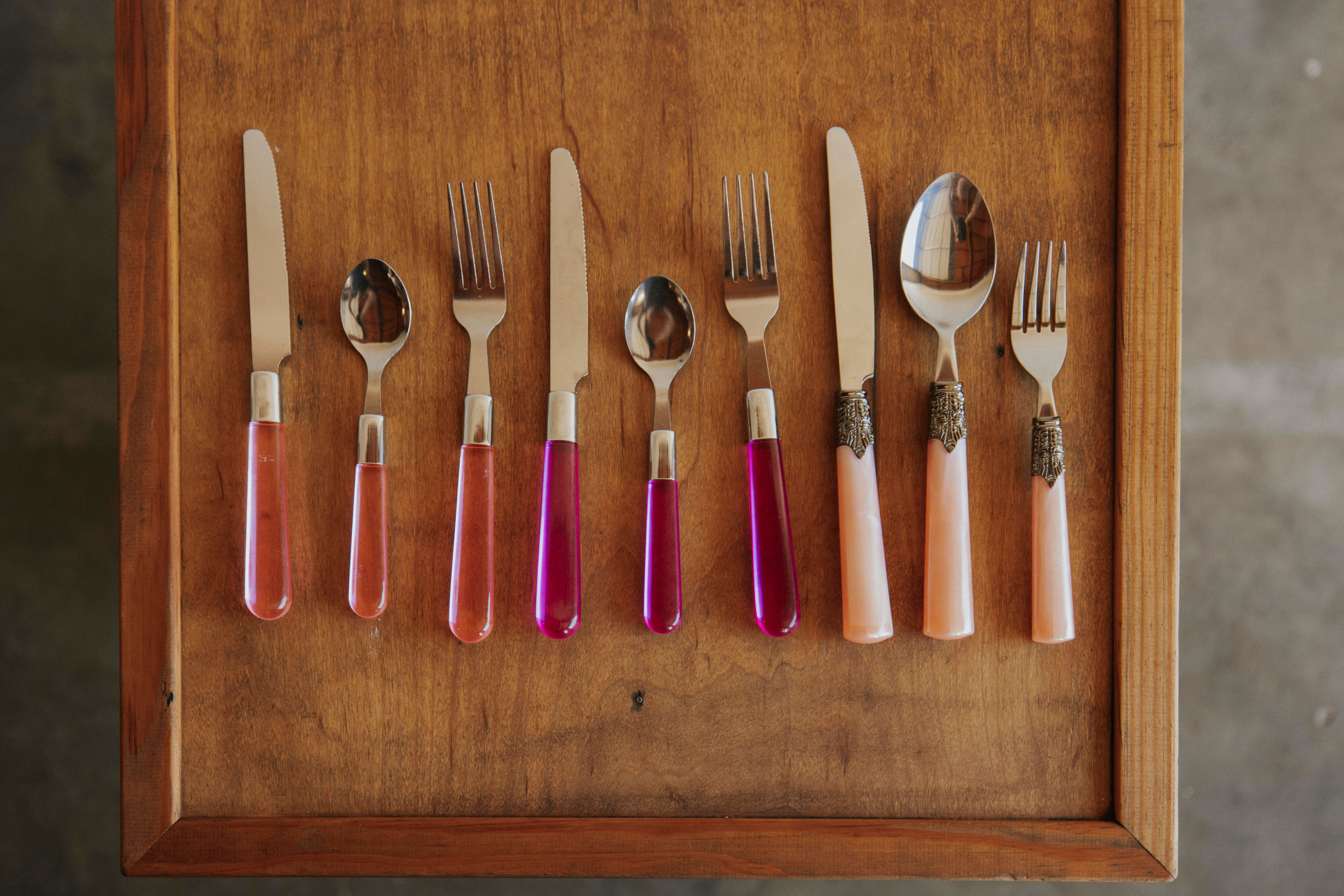 Pink Flatware