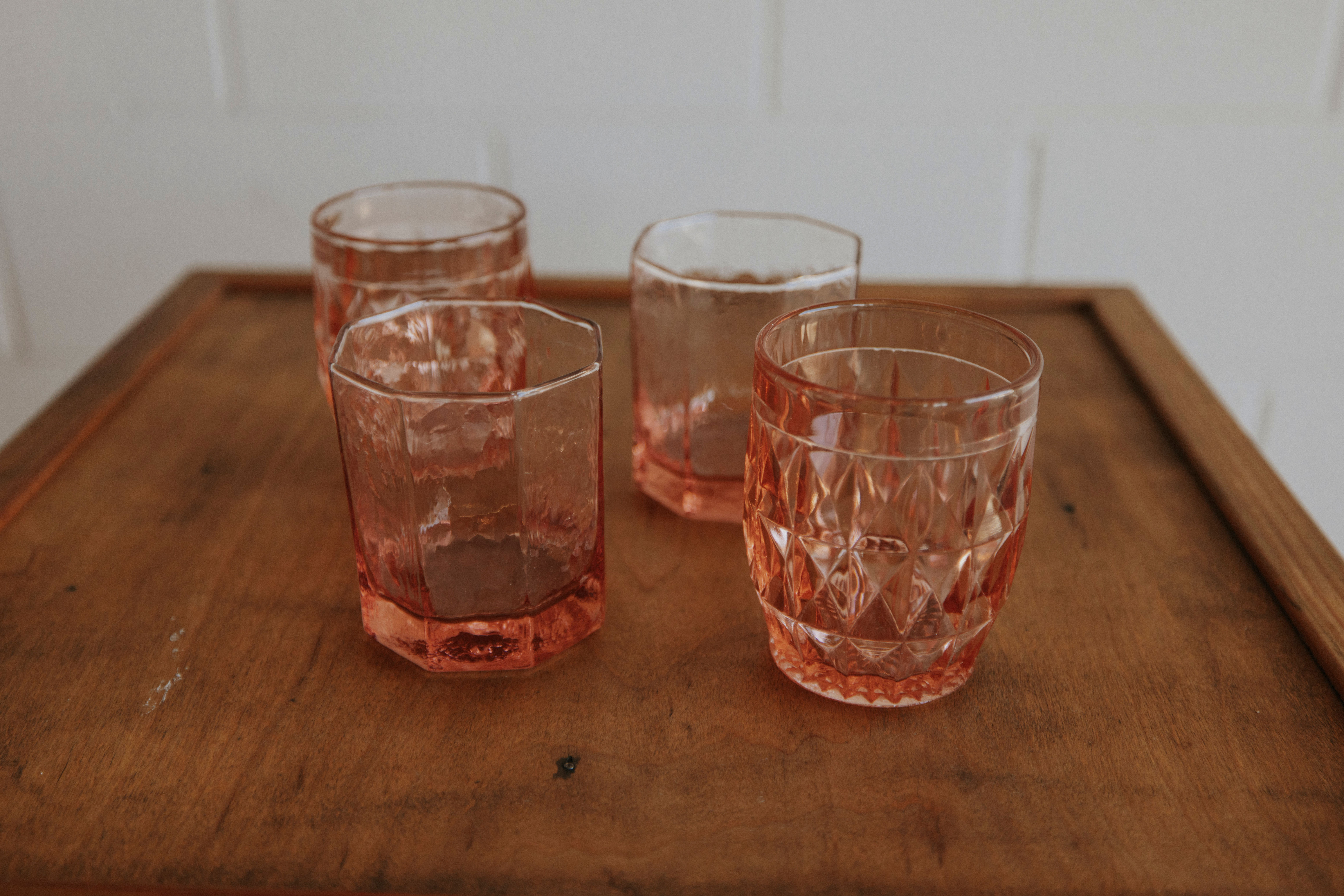 Pink Low Ball Goblet