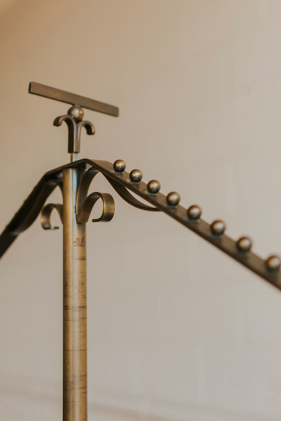 Thumbnail: Ornate metal coat rack hooks