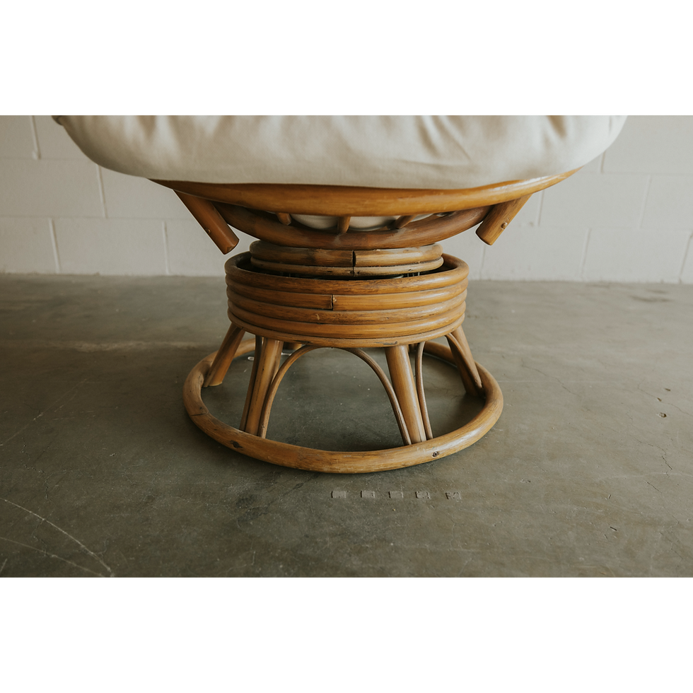 Thumbnail: Rattan swivel chair base